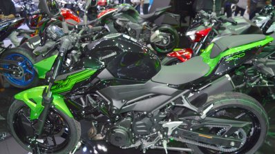 Kawasaki Z400 Green Side Profile At Thai Motor Sho