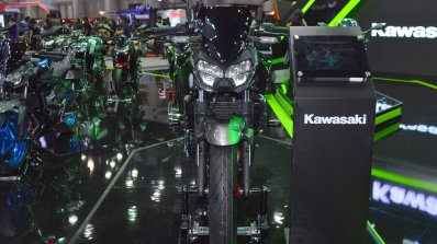 Kawasaki Z400 Red Front Profile At Thai Motor Show