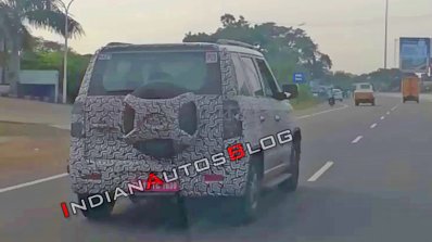 2019 Mahindra Tuv300 Facelift Spy Image Rear Three