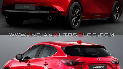 2019 Mazda3 Vs 2016 Mazda3 Rear Three Quarters