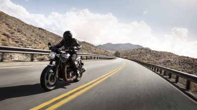 2019 Triumph Speed Twin Riding Left Front Quarter