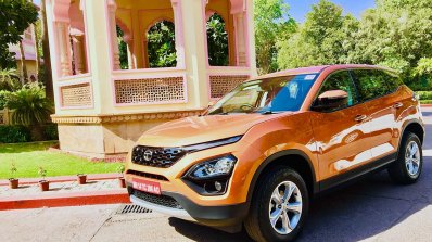Tata Harrier Test Drive Review Front Three Quarter