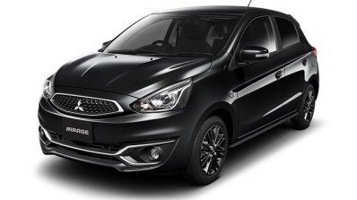 Mitsubishi Mirage Black Edition Front Three Quarte