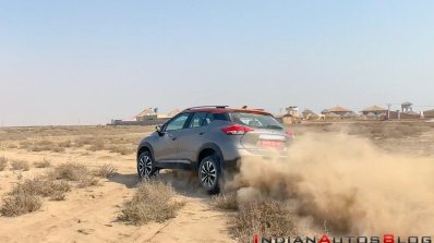 Nissan Kicks Review Images Rear Three Quarters Act