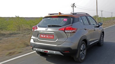 Nissan Kicks Review Images Rear Three Quarters Act