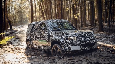 2020 Land Rover Defender Prototype Front Three Qua