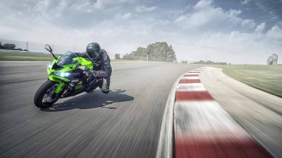 2019 Kawasaki Zx 6r India Action Image Front Three