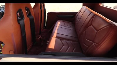 Brown Mahindra Thar Wanderlust Interior Rear Seats