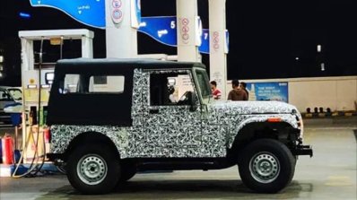 2020 Mahindra Thar Profile Spy Shot