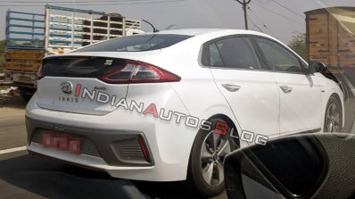 Hyundai Ioniq Electric Rear Three Quarters Spy Pho