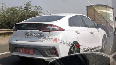 Hyundai Ioniq Electric Rear Three Quarters Spy Sho