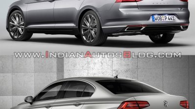 2019 Vw Passat Vs 2014 Vw Passat Rear Three Quarte