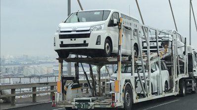 2019 Toyota Hiace Front Three Quarters Spy Shot