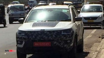 Jeep Compass Trailhawk Front Three Quarters Spy Sh