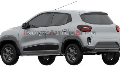 Renault Kwid Ev Rear Three Quarters