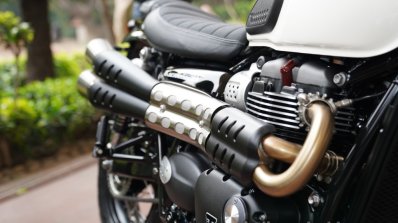 2019 Triumph Street Scrambler India Launch Exhaust