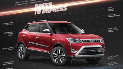 Accessorised Mahindra Xuv300 Front Three Quarters