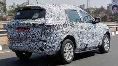 Tata H7x Rear Three Quarters Spy Shot