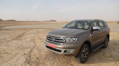 2019 Ford Endeavour Review Images Front Three Angl