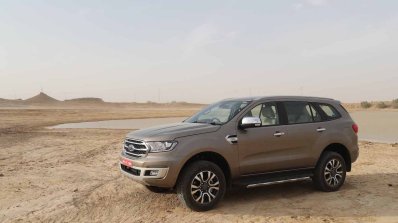 2019 Ford Endeavour Review Images Front Three Angl