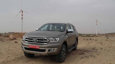 2019 Ford Endeavour Review Images Front Three Angl