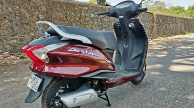 Hero Destini 125 Road Test Review Still Shots Rear