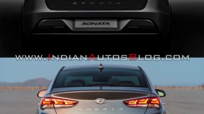 2019 Hyundai Sonata Vs 2017 Hyundai Sonata Rear