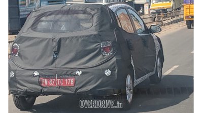 2019 Hyundai Grand I10 Rear Three Quarters Spy Sho