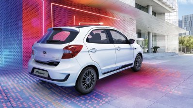 Ford Figo Blu Rear Three Quarters