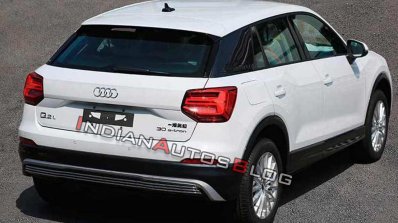 Audi Q2l E Tron White Rear Three Quarters
