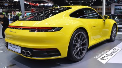 2019 Porsche 911 Rear Three Quarters Right Side At