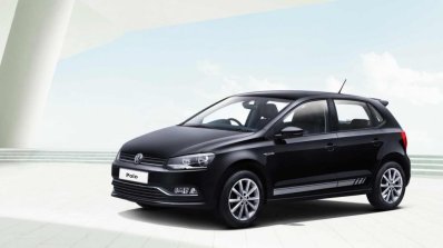 Vw Polo Black White Edition Front Three Quarters