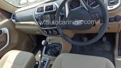 2019 Mahindra Tuv300 Facelift Interior Spy Shot