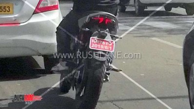 Revolt Motorcycle Spied Rear Action Shot Close Up