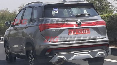 Mg Hector Silver Rear Three Quarters Spy Shot