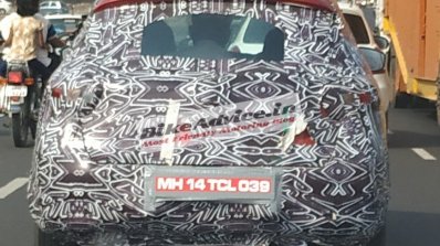 2020 Renault Kwid Facelift Rear Spy Shot