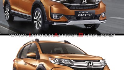 2019 Honda Br V Vs 2016 Honda Br V Front Three Qua