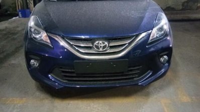 Toyota Glanza Rebadged Maruti Baleno Front Leaked