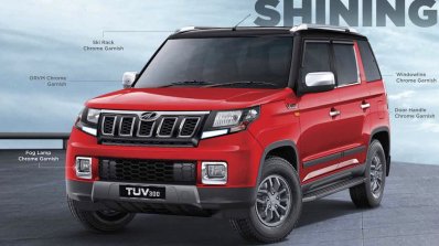 Accessorised Mahindra Tuv300 Front Three Quarters