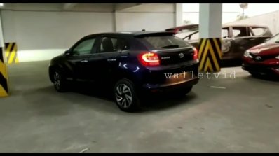 Toyota Glanza Rear Three Quarters Spy Photo