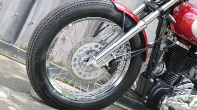 Modified Royal Enfield Classic 500 Bobber Front Wh