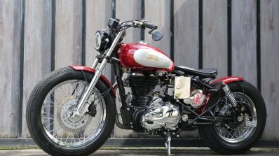 Modified Royal Enfield Classic 500 Bobber Left Sid