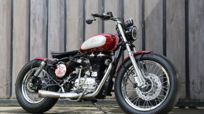 Modified Royal Enfield Classic 500 Bobber Right Si