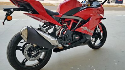 2019 Tvs Apache Rr310 Track Review Right Rear Quar