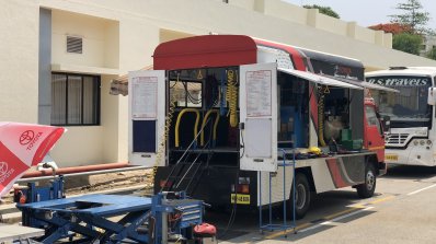 Toyota Service Express Truck Rear Three Quarters