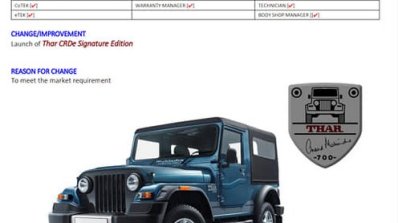 Mahindra Thar Signature Edition 2
