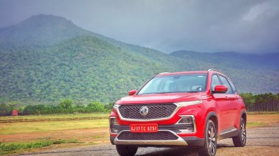 Mg Hector Review Images Front Three Quarters 5