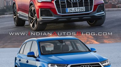 2019 Audi Q7 Vs 2015 Audi Q7 Front Three Quarters