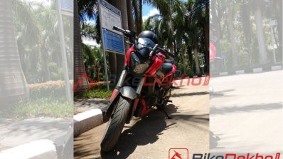 2019 Bajaj Dominar 400 Snapped In Red Colour 1
