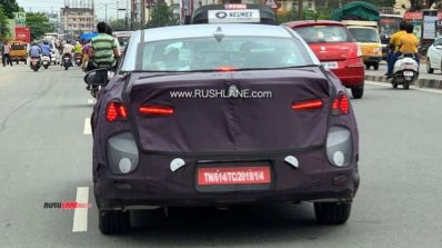 2019 Hyundai Elantra Facelift Rear Spy Shot